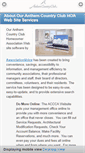 Mobile Screenshot of anthemhoa.org